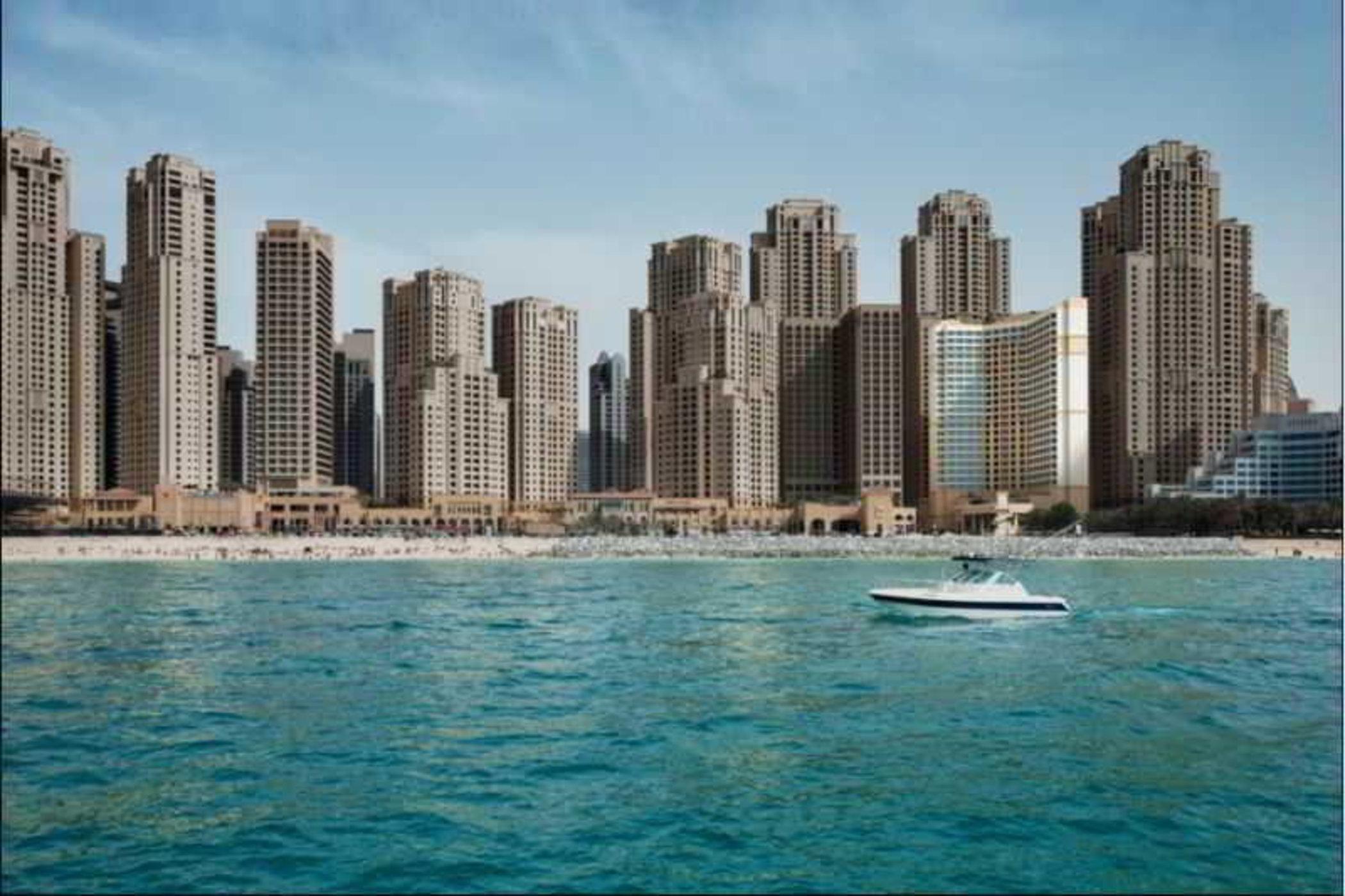 Ja Ocean View Hotel, Jumeirah Beach Dubai Luaran gambar The Palm Jumeirah skyline