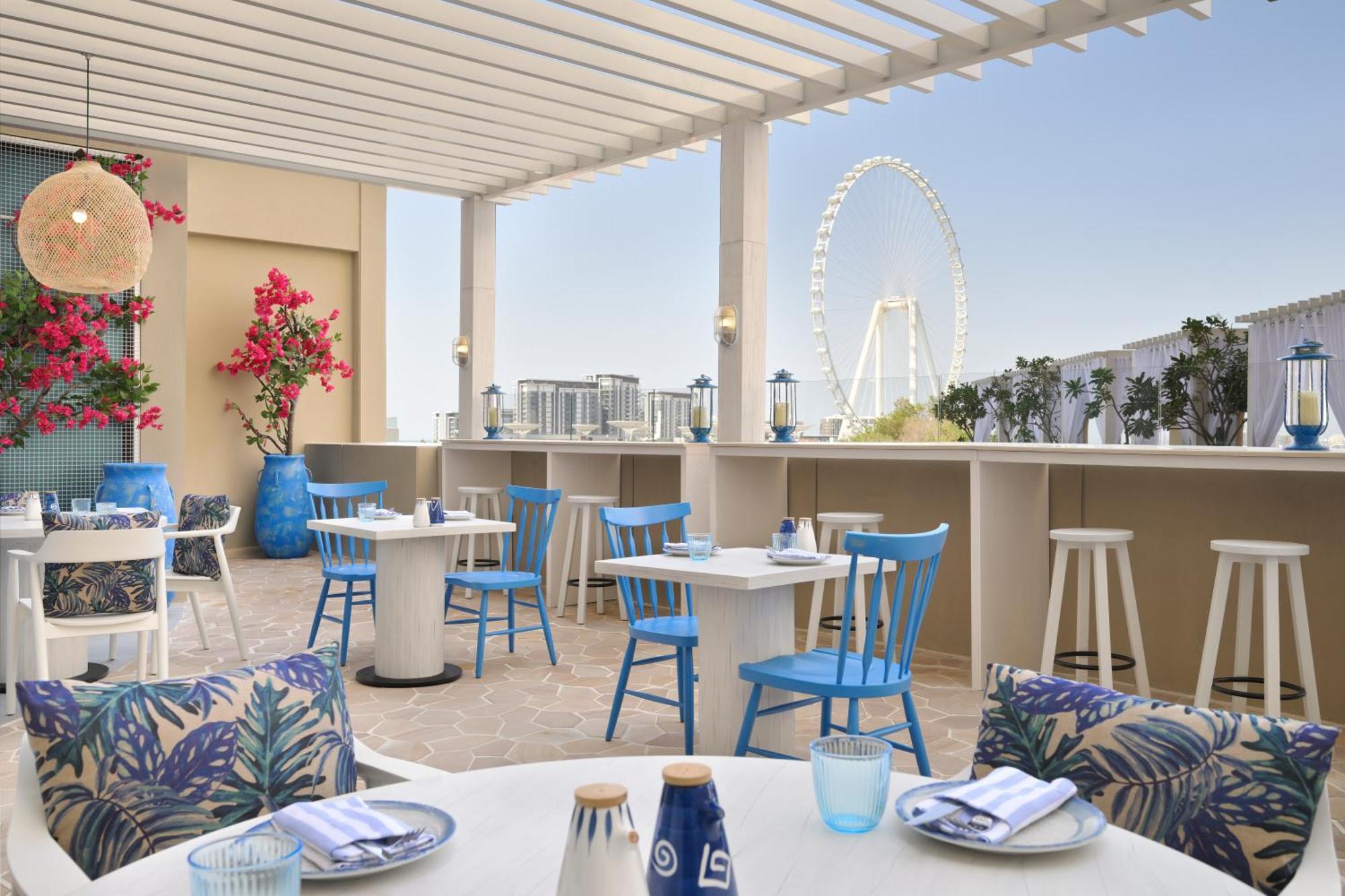 Ja Ocean View Hotel, Jumeirah Beach Dubai Luaran gambar The rooftop bar